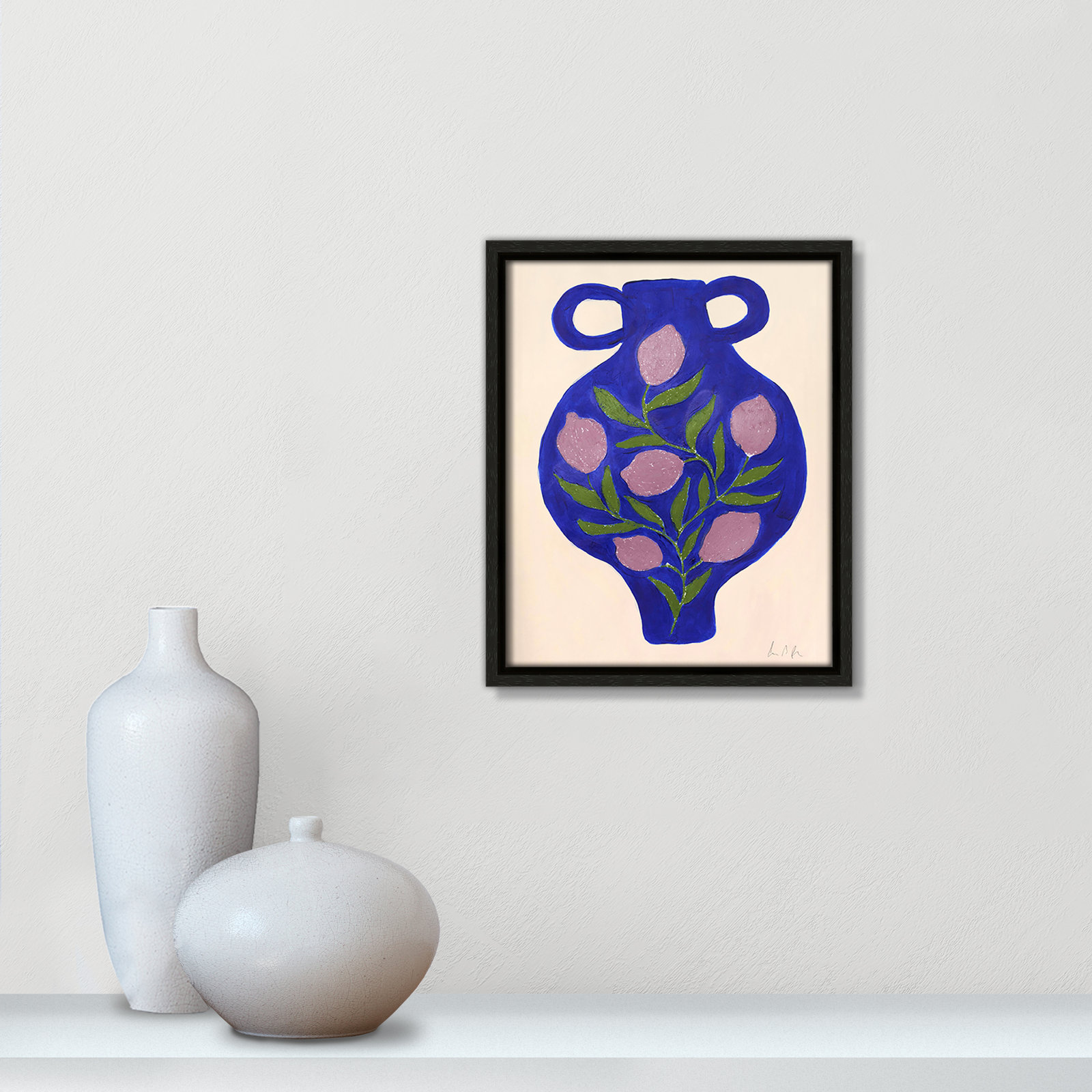 Colette "Vase No. 03" Print by Camilla Bergqvist, Espresso, 11.5" H x 9.5" W