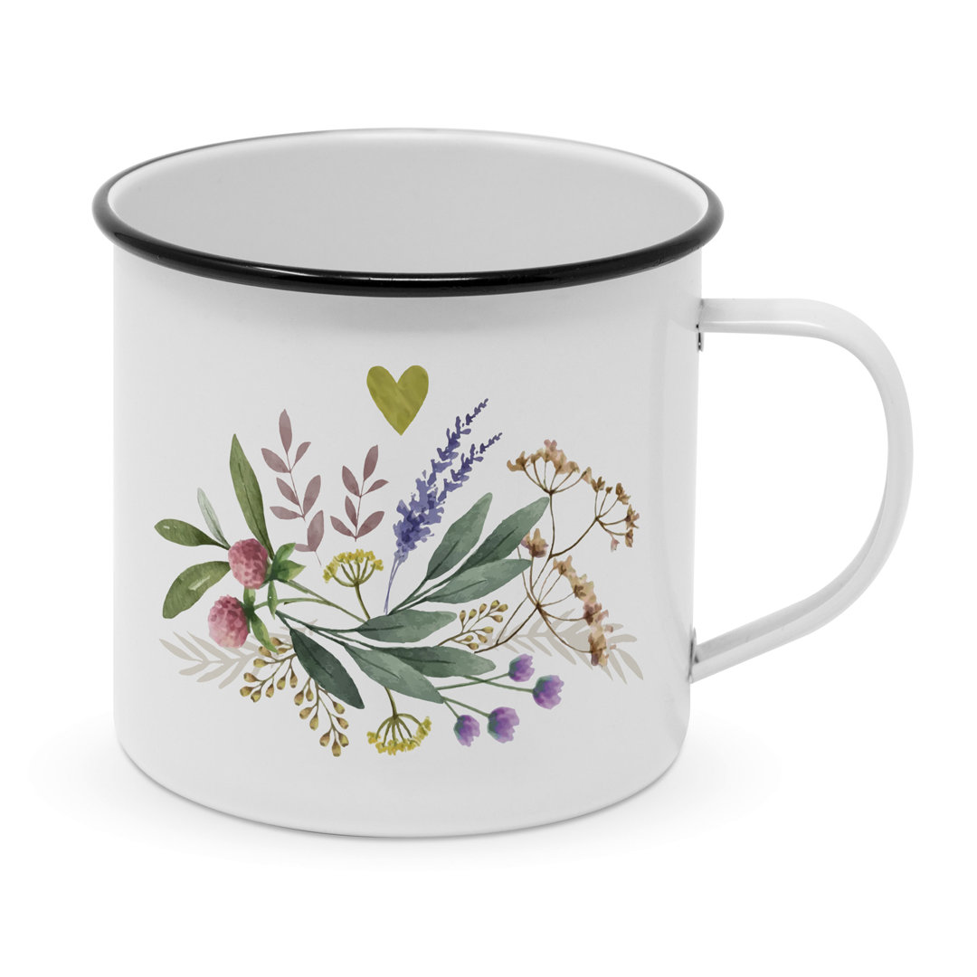 Provence Happy Metal Mug