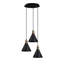 Luminaire suspendu conique à 3 lumières Excalibur
