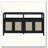 Bohemian Rattan Sideboard with Solid Wood Frame and Adjustable Shelves-1302829584