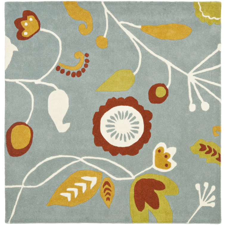 Soho Hand Tufted Wool And Viscose Floral Rug