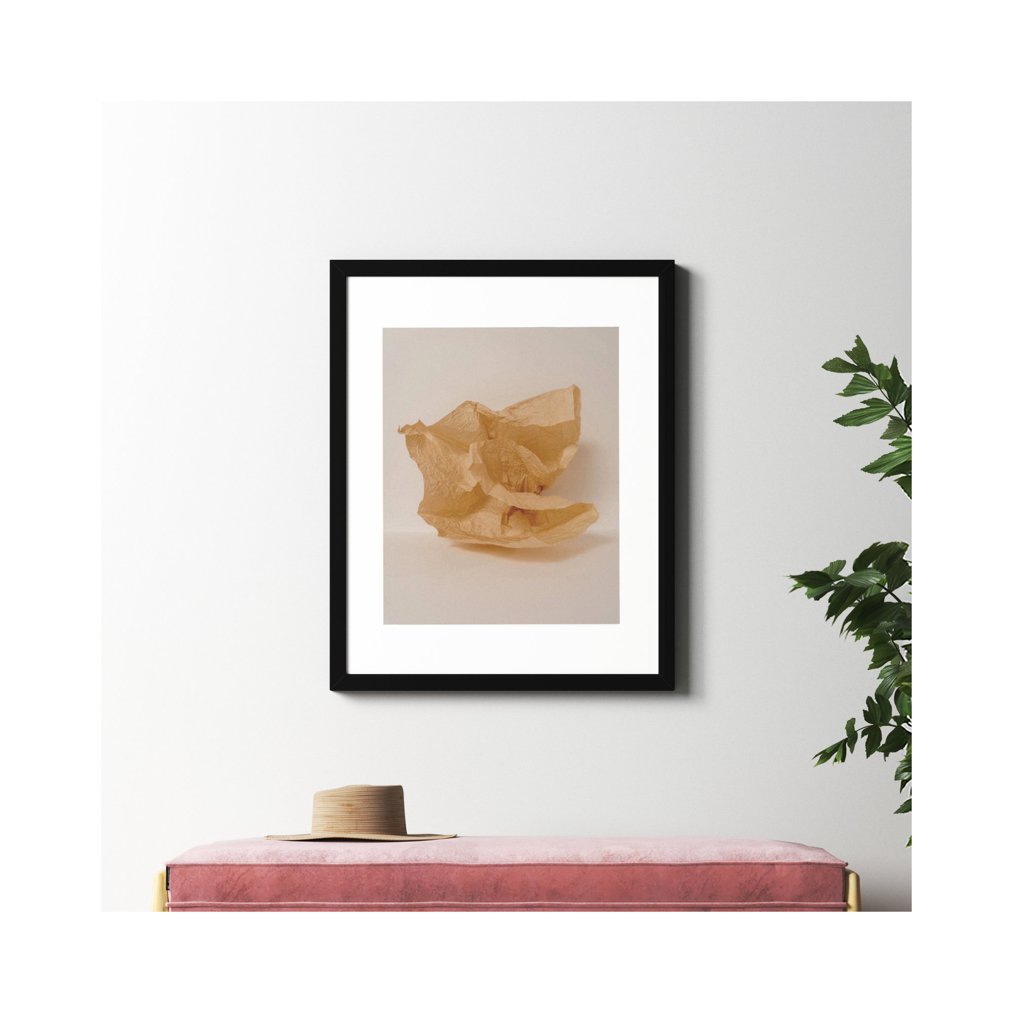 Unpackage 2 by Svetlana Smirnova, 38" H x 30" W x 1.25" D, Black