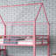 Lit superposé en métal avec escalier de rangement, glissade, rails de sécurité-640652478
