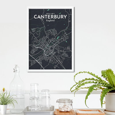 Canterbury City Map, impression