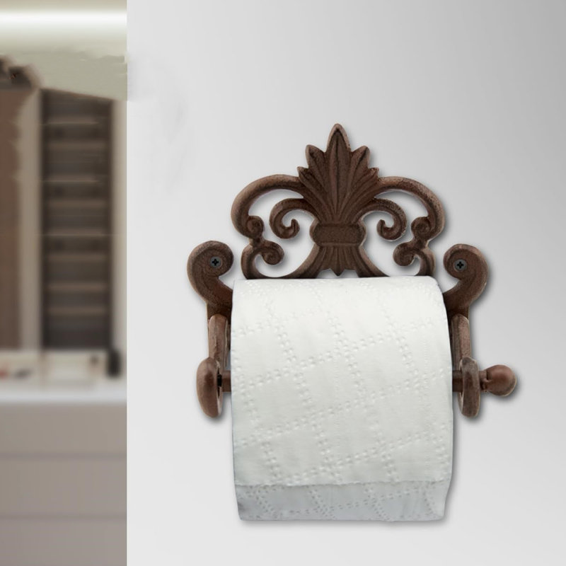 Cast Iron Toilet Paper Roll Holder,Wall Mounted,Fast,Easy And Durable