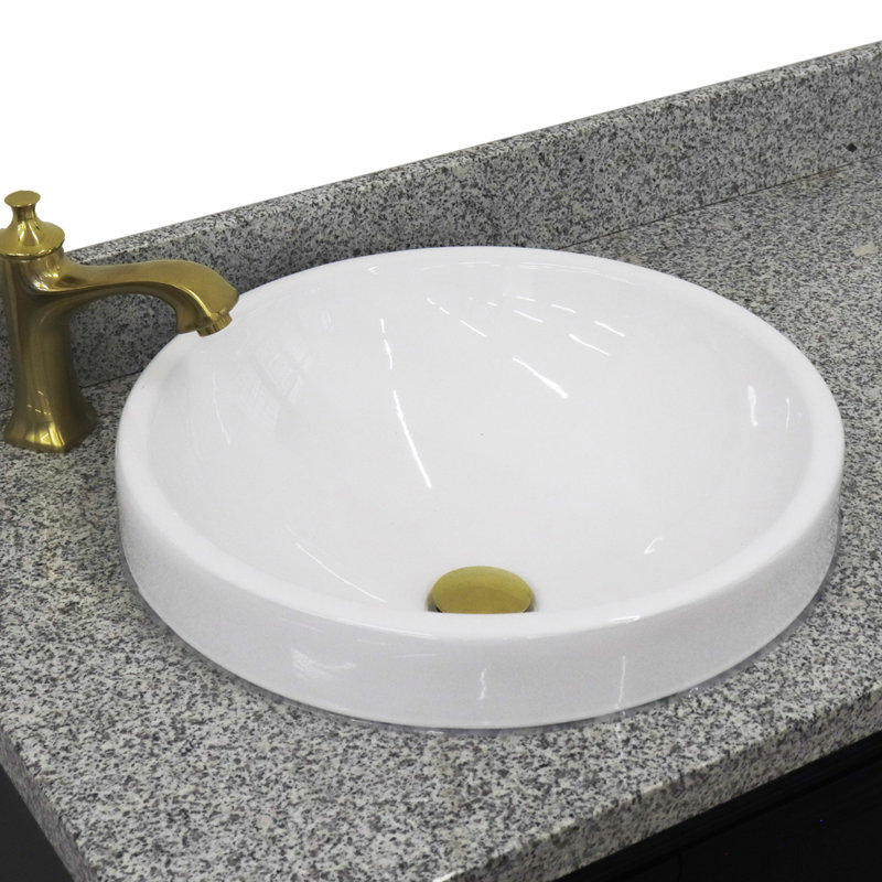 Ensemble de meuble-lavabo simple 37 po Liddington, Bleu