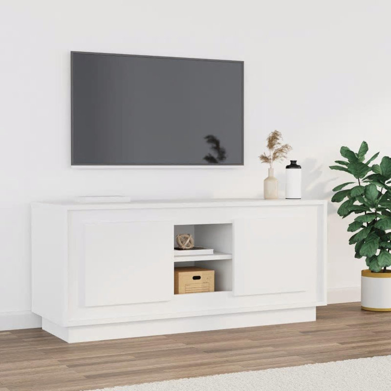 Howerton Unfinished TV Stand for TVs up to 32", White