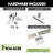 Brushed Nickel Classic Design Non-Bypass Single Track Two Door Hardware Kit-36324742