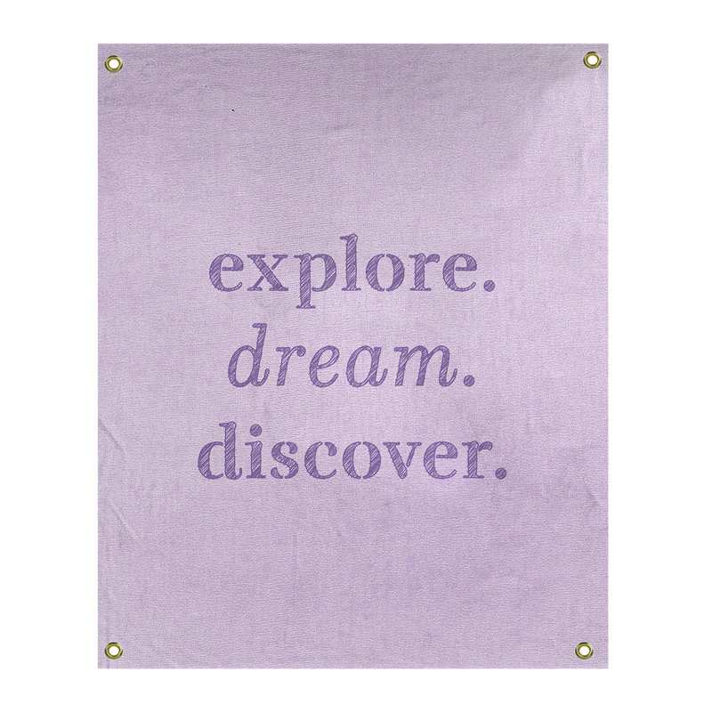 Tapisserie de polypropylène discover de rêve en polyester, H 80 po x l 59 po, Mauve