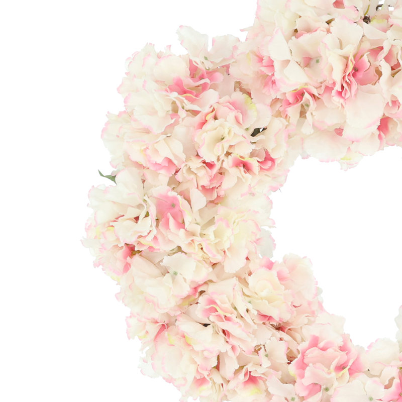Couronne d'hortensia 24 po Sofia, Rose clair
