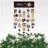 Picture Frames Collage Display Board With 30 Clips - Multi Photos Cards Organizer With Adjustable Twines And Magnetic Blackboard - 15.7X5 Inches