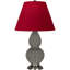 Small Double Gourd Accent Lamp - Sangria, Deep Patina Bronze - Lavender, Plum Shade-583633423-583633452