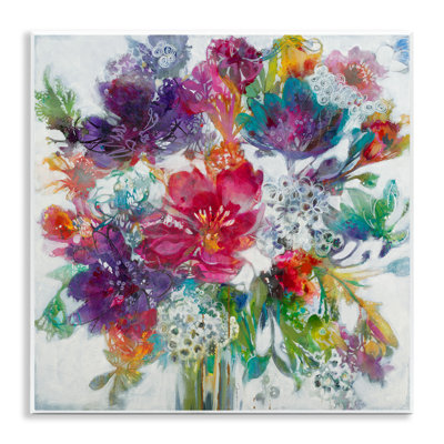 Fleurs printanières fantaisistes de fleurs de printemps inspirées de la troisième et d’une reproduction d’art mural