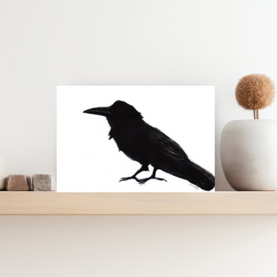 Contemporary Art Contemporary Modern Bird Wildlife Wall Art by Janel Bragg - Wrapped Canvas Print