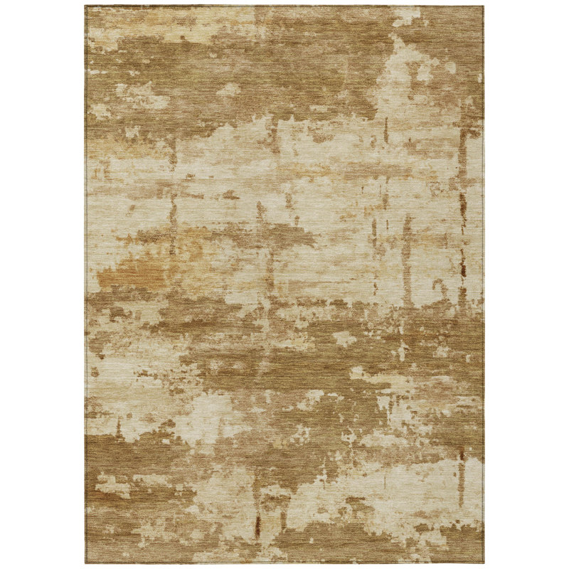 Machine Washable Indoor/Outdoor Earleville ACN2362 Abstract Rug, Rectangle 10' x 14'