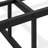 Dothan Metal King Bed Frame with Magnificent Design Headboard and Footboard - Premium Metal Frame in Powder Coating Black-1404279954
