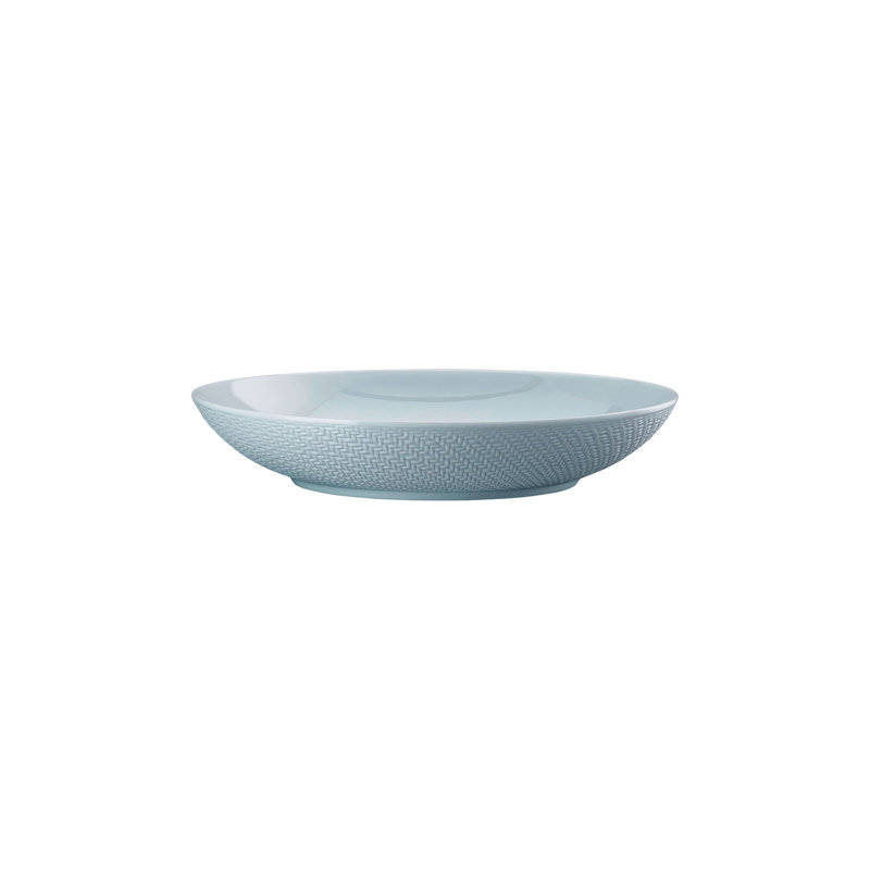 Kumi Porcelain Soup Plate, Blue