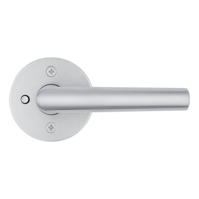 Milan Round Rose Privacy Lever In Satin Chrome