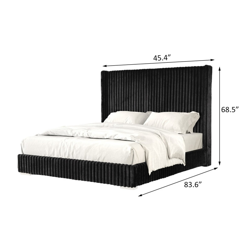 Twin Bed, Black, Twin, Black