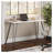 Modern White Oak Writing Desk with Black Hairpin Metal Legs - Sturdy Wood Top Home Office Workstation for Small Spaces-844412460