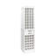 Armoire à vin modulaire 32 bouteilles, style buffet, finition, l 18,05 po x P 15,76 po x H 35,1 po, panneau de particules 32, ligne droite foncée, X &