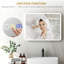 HOMCOM Backlit Illuminated Bathroom Mirror LED-741850522-741850521