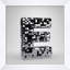 Disco Letter E Print by Mat Sanders