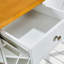 Console de bar avec armoire à 2 portes et 1 tiroir, bar à café, porte-bouteilles, table de hall d'entrée avec tablette de rangement, tables de canapé Buffet pour cuisine, couloir, salle à manger, salon, blanc