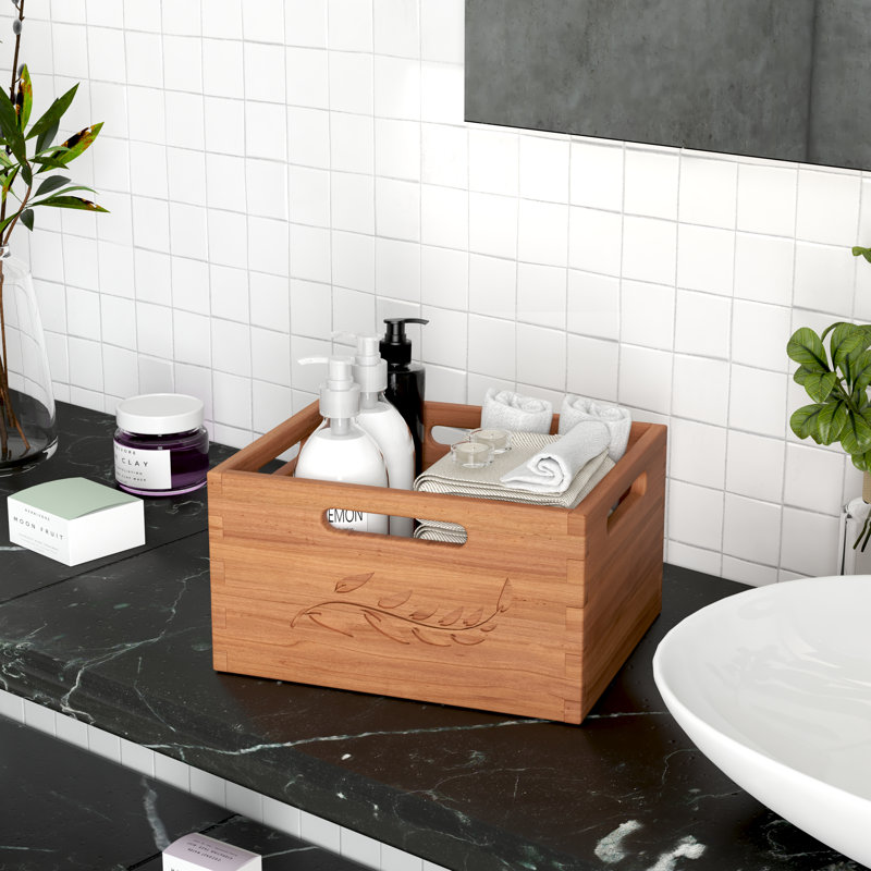 Bac de rangement en bois massif Spa