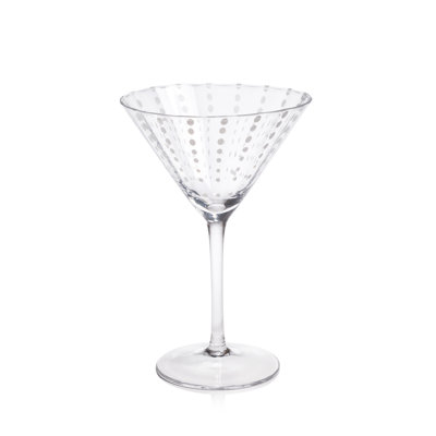 Dot Martini Glasses, Set of 4