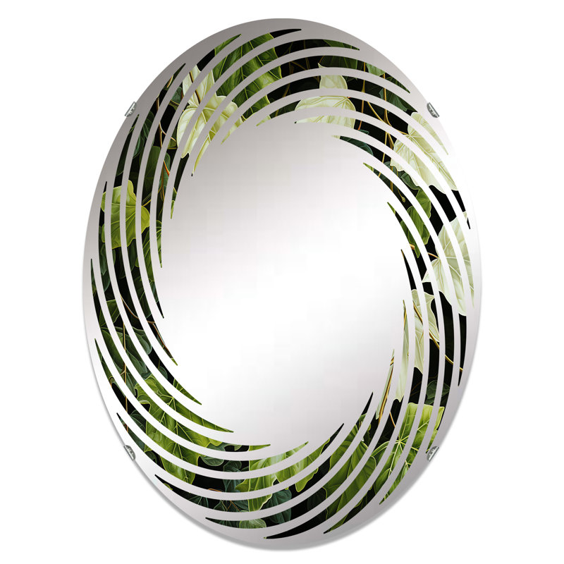 Miroir mural en spirale ivoire Ivy, L 20 po x H 30 po