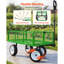 JARDIN DE JARDIN: Chariot de jardin en acier robuste d'une capacité de 900 lb, doté de panneaux latéraux amovibles pour la conversion à plat, d'une poignée réglable et de pneus de 10 pouces, idéal pour une utilisation en extérieur.