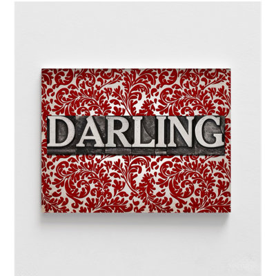 «Darling» par Gi Artlab, idée de cadeau d'anniversaire, cadeau d'anniversaire de premier rendez-vous, œuvre d'art de la chambre principale rouge