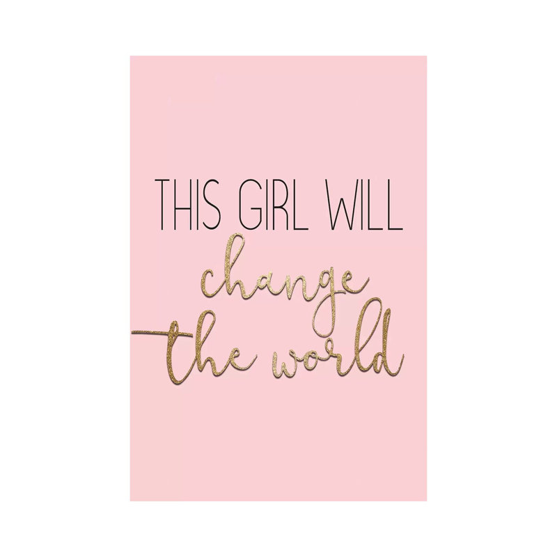 This Girl Will Change by Kimberly Allen - Print on Canvas, Wrapped Canvas, 101.6cm H x 66.04cm W x 3.81cm D