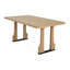 Table de salle à manger rectangulaire de 63 po Ash, de taille compacte pour 4 à 6 sièges, et imperméable, installation sans effort, charmants appartements assez pour asseoir 6, anti-rayures, configuration, cuisines de style-1907908807