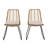 DEJA CHAIR,2PCS With 2 Cushions