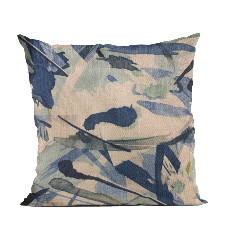 Modern Art Linen Indoor/Outdoor Pillow Cover & Insert, 26" x 26"