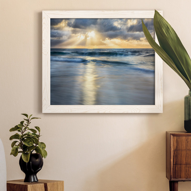 Cloudscape Shore - Photographie de cadre photo sur toile, H 24 po x l 18 po x P 1,5 po, Blanc