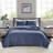 2 Piece Quilt Set Navy Twin/Twin XL