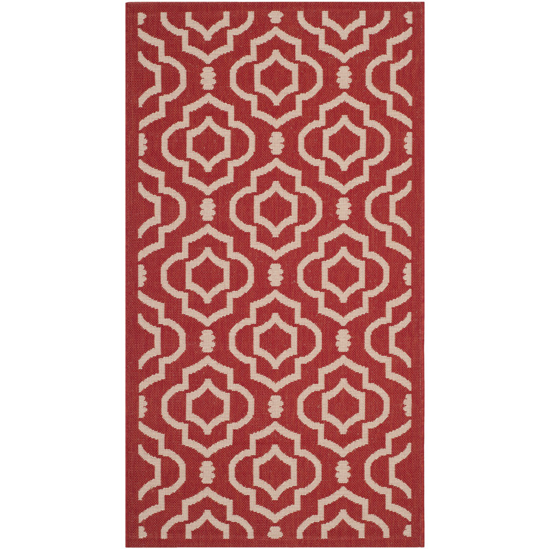 Tapis d'intérieur / extérieur à motif géométrique Herefordshire Performance, Rectangle 2 pi 7 po x 5 pi