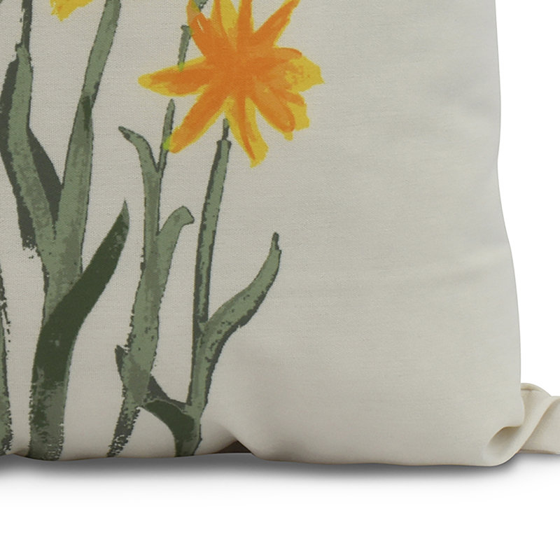 Housse et insert de coussin carré Farmers Market, Jaune, 20 po x 20 po