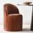 Rolling Chenille Upholstered Dining Chair With Hidden Casters-1442868381-1442868382