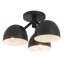 Plafonnier semi-encastré noir 13 po Fosso-124959502