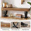 Banc de 55 pouces pour vestibule, banc de bout industriel-341507176