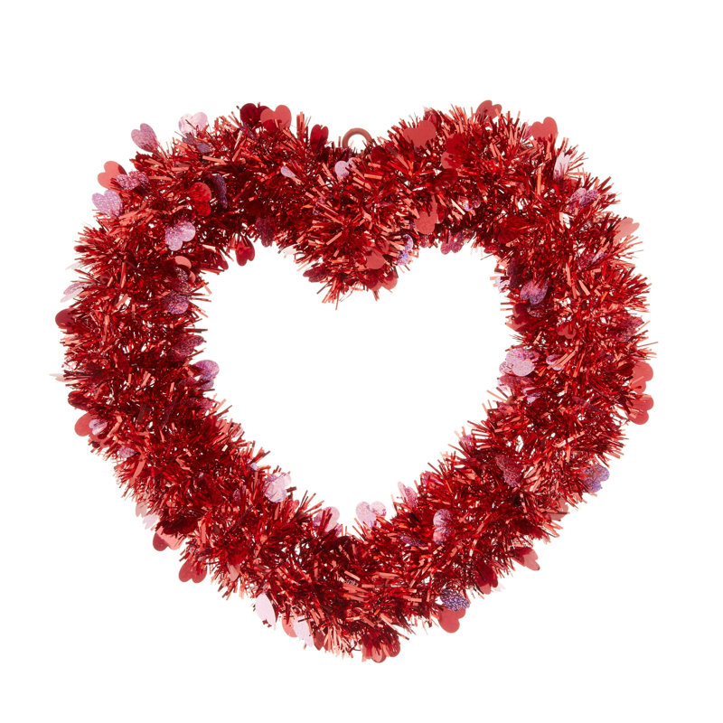 Couronne rouge Saint-Valentin 15,25 po
