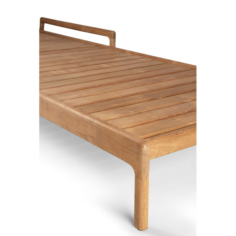 Jack Outdoor Teak Chaise Lounge