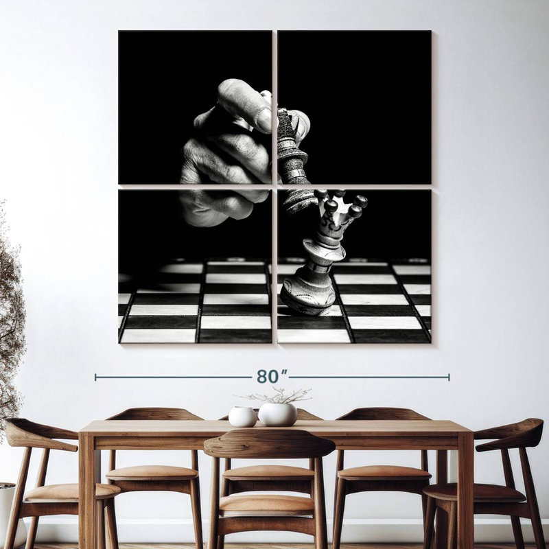 Pièce d'échecs Senne, H 74 po x l 74 po