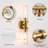 Modern Brushed Gold Wall Sconce Light Fixture For Bathroom Vanity, Bedroom, And Kitchen, E26 Bulb Compatible, Easy Installation, Versatile Design