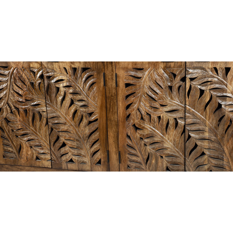 Crédence en bois à quatre portes