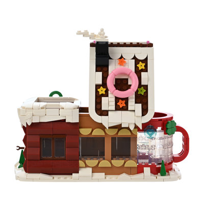 Toy Shop Gingerbread House Brick Building Set